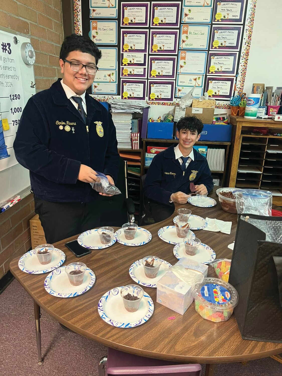 CLEWISTON -- Clewiston High School FFA students brought Ag to the classroom for Westside Elementary School students on Feb. 21. [Photo courtesy Westside Elementary School]